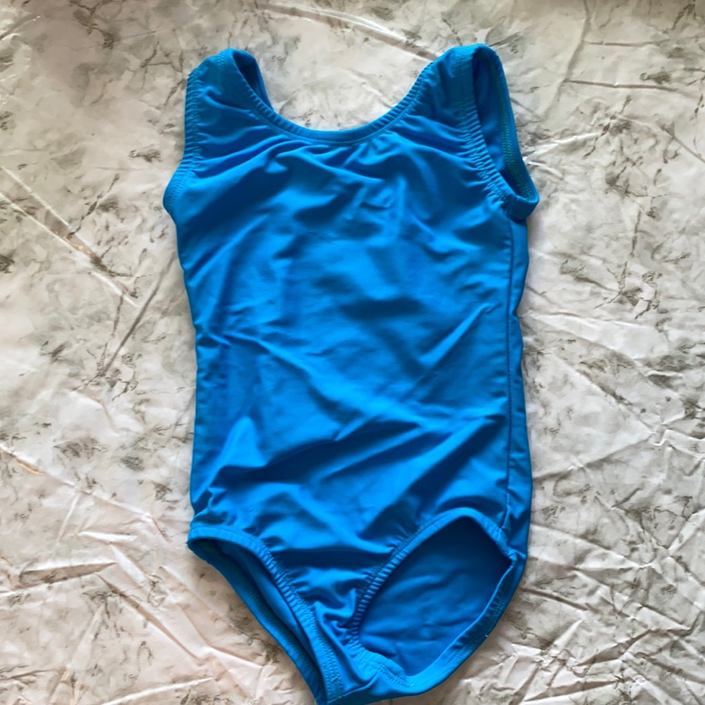 Bella ballerina bright blue dance leotard